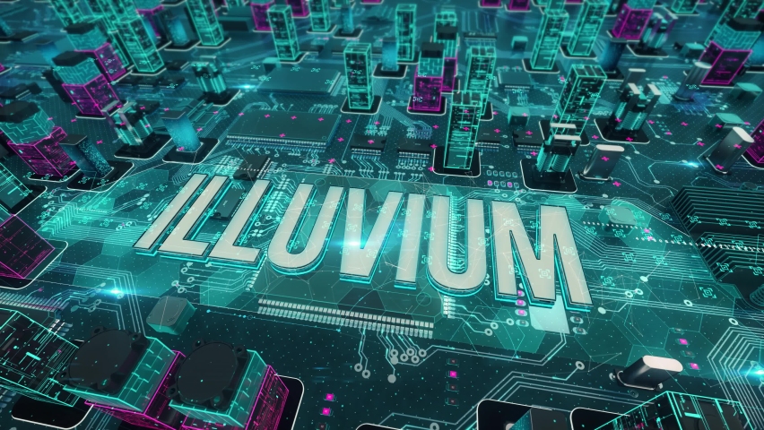 Illuvium,with digital technology hitech concept | Shutterstock HD Video #1094684237