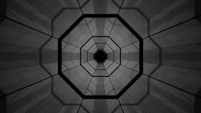 Grey polygon tunnel seamless tunnel dark atmosphere background. 3D Illustration - Powered by Shutterstock - Get 15% off with code: PIKWIZARD15