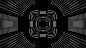 Dark tunnel with reflections loop animation background 3d render. 3D Illustration - Powered by Shutterstock - Get 15% off with code: PIKWIZARD15