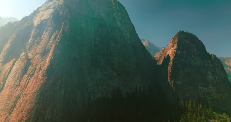 Yosemite mountain national park. American rock scenic landscapes.
