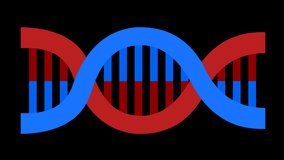 dna (Deoxyribonucleic acid ) molecule animation on a transparent background - Powered by Shutterstock - Get 15% off with code: PIKWIZARD15