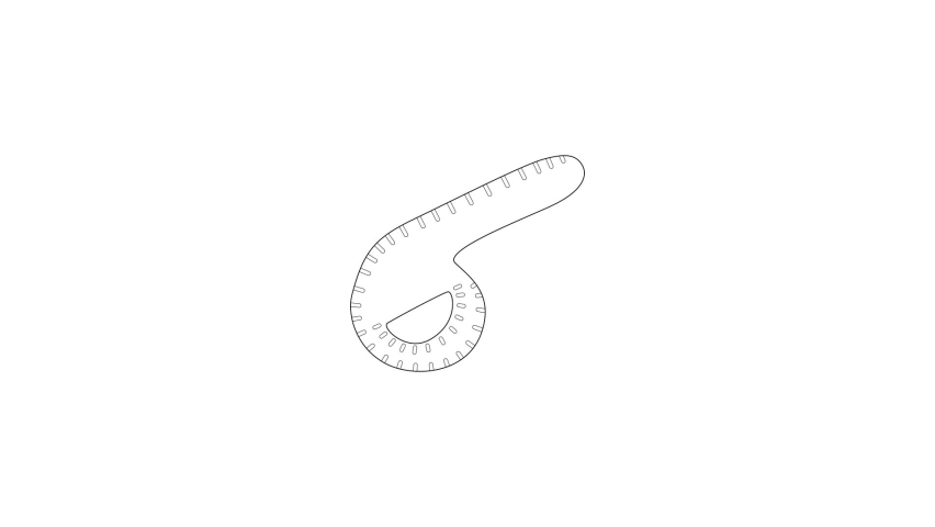 Pattern for sewing icon animation best outline object on white background | Shutterstock HD Video #1094723895