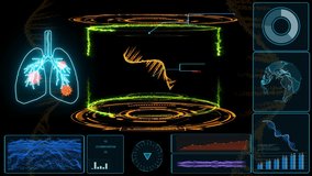mRNA on simulation computer digital laboratory with laser green and ring thunder bolt research and analysis to protection COVID 19 mutation - Powered by Shutterstock - Get 15% off with code: PIKWIZARD15