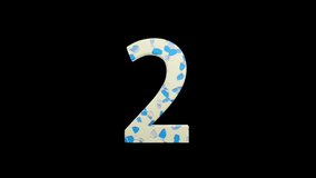 3D number2 with marble texture - Powered by Shutterstock - Get 15% off with code: PIKWIZARD15