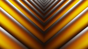 Orange and black diagonal lean tubes seamless animation . 3D Illustration