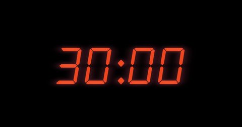 Simple 30 Seconds Digital Alarm Clock Stock Footage Video 100 Royalty Simple 30 Seconds Digital Alarm Clock Stock Footage Video 100 Royalty