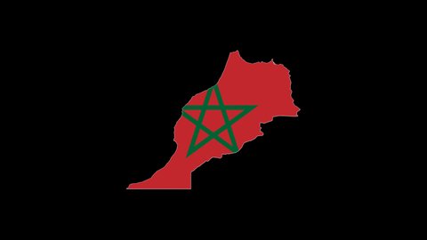 Morocco Flag On Map Morocco Map Stock Footage Video (100% Royalty-free ...