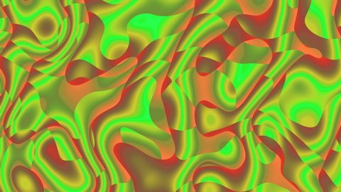 Abstract Red Green Mix Background Liquid Stock Footage Video (100%