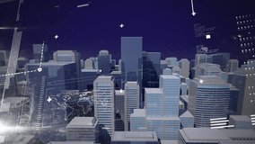 Animation of financial data processing over cityscape. global business, finances, connections and digital interface concept digitally generated video. - Powered by Shutterstock - Get 15% off with code: PIKWIZARD15