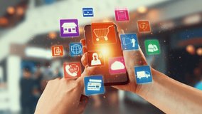 Omni channel technology of online retail business approach. Multichannel marketing on social media network offer service of internet payment channel, online retail shopping and omni digital app - Powered by Shutterstock - Get 15% off with code: PIKWIZARD15