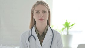 Female Doctor Talking on Online Video Conference 