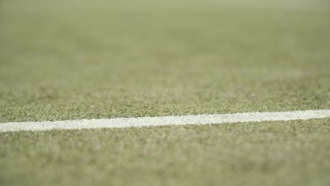 Tennis Ball Hit Line On Grass Stock Footage Video (100% Royalty-free ...