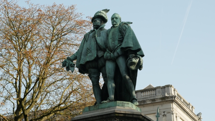 Statue in a park in Brussels, Belgium