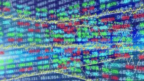 Animation of neon ticking clock over stock market data processing against blue background. Global economy and business technology concept - Powered by Shutterstock - Get 15% off with code: PIKWIZARD15