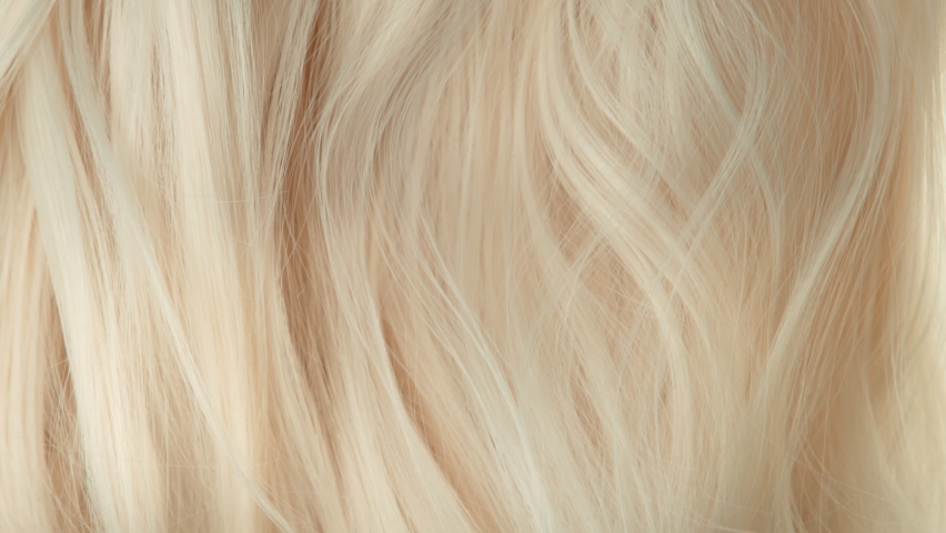 Super Slow Motion Shot of Waving Light Blonde Hair at 1000 fps. | Shutterstock HD Video #1094824487