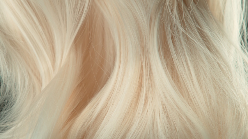 Super Slow Motion Shot of Waving Light Blonde Hair at 1000 fps. | Shutterstock HD Video #1094824487