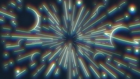 Hyperspace Short Animation Chromatic Hyperspace Style Stock Footage ...