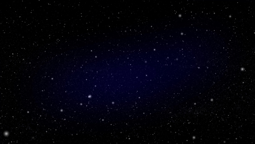 Star field background with blue glowing light, 4K flying stars in outer space, astronomy sci-fi background