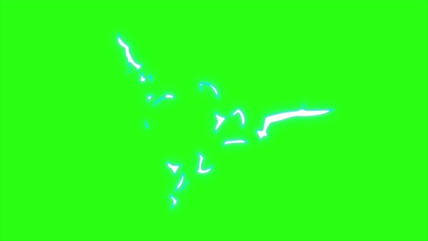 Animation electric blue color with motion blur on green screen background
 | Shutterstock HD Video #1094888917
