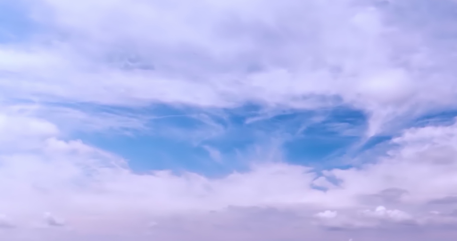 Blue sky and white time lapse sunny clouds, blue skies with natural cloudscape, fast motion mass in horizone. | Shutterstock HD Video #1094911667