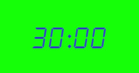 Simple 30 Seconds Digital Alarm Clock Stock Footage Video (100% Royalty ...