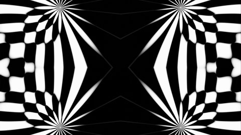 Black White Animated Patterns Curved Lines Stock Footage Video (100% ...