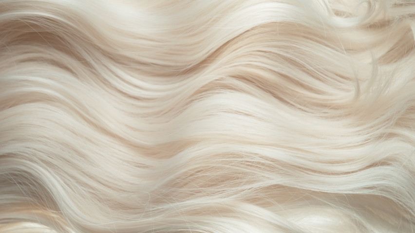 Super Slow Motion Shot of Waving Light Blonde Hair at 1000 fps. | Shutterstock HD Video #1094942557