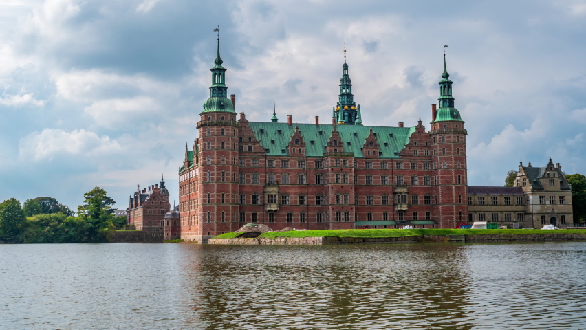 Frederiksborg Castle Hillerød Denmark Day Time Lapse