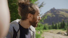 Person Face ID and Young Beautiful Man High Tech 3D Detection. Modern Technology Using Face Recognition. - Powered by Shutterstock - Get 15% off with code: PIKWIZARD15