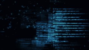 Animation of data processing with multiple glowing blue spots of light moving in hypnotic motion on black background. Information flow and global networking concept digitally generated image. - Powered by Shutterstock - Get 15% off with code: PIKWIZARD15