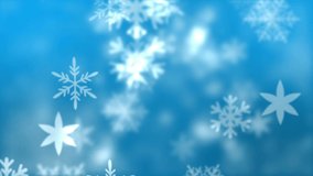 Animation of winter scenery with snowflakes falling on blue background. christmas festivity celebration concept digitally generated image. - Powered by Shutterstock - Get 15% off with code: PIKWIZARD15