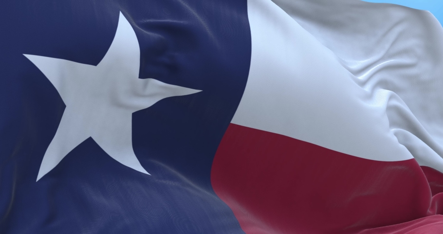 Amazing waving seamless loop of Texas flag.
 Royalty-Free Stock Footage #1094973591