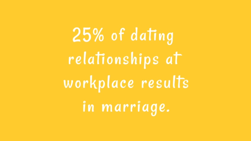 Love fect animation text video. 25 percent of dating relationships at workplace results in marriage. | Shutterstock HD Video #1094974897
