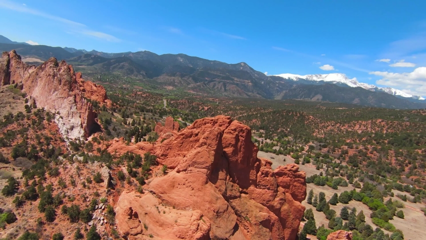 Garden of the Gods Colorado Springs Cliff Surfing | Shutterstock HD Video #1094976167
