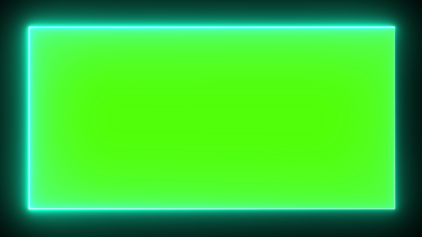 Neon rectangle frame or neon lights. video abstract background, tunnel, portal. Geometric glow outline shape or laser glowing lines. Abstract background with space for your text. | Shutterstock HD Video #1094982769