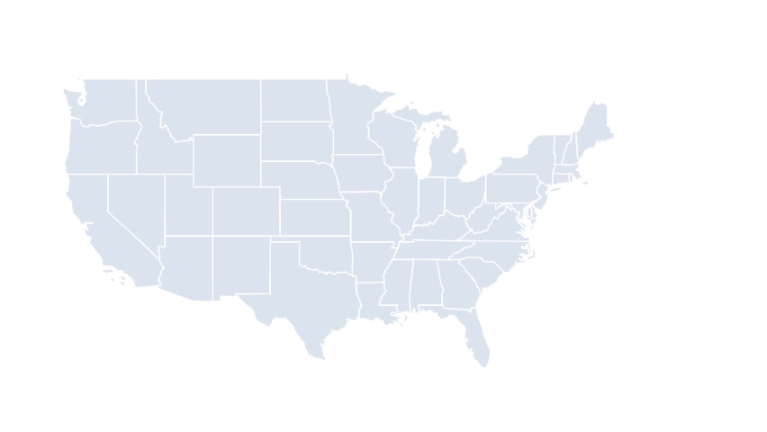 Population map of the United States for the 2020 census Royalty-Free Stock Footage #1094988577