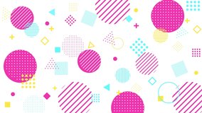 abstract background video of colorful geometric pattern shapes