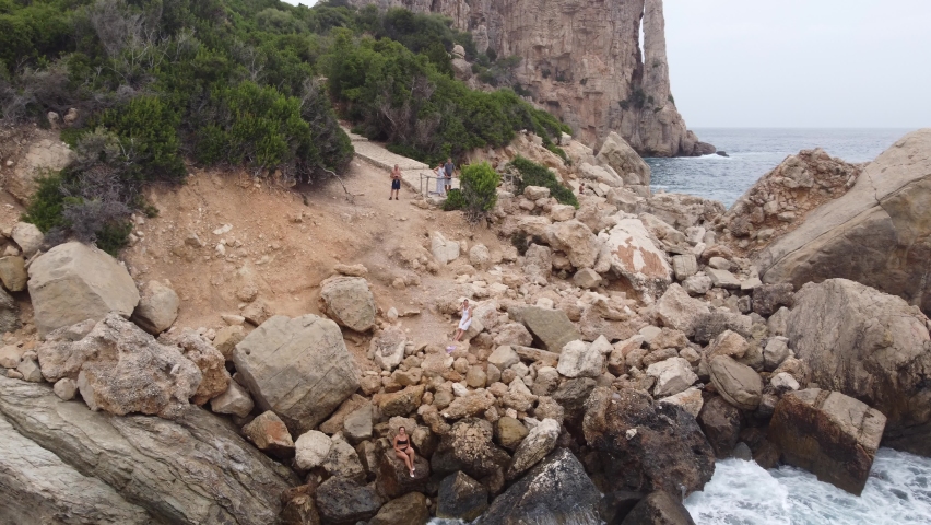 Rocky Shoreline in Sardegna, Italy | Shutterstock HD Video #1095004463
