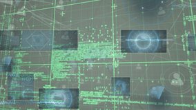 Animation of digital data processing over green grid. Global data processing concept digital generated video. - Powered by Shutterstock - Get 15% off with code: PIKWIZARD15
