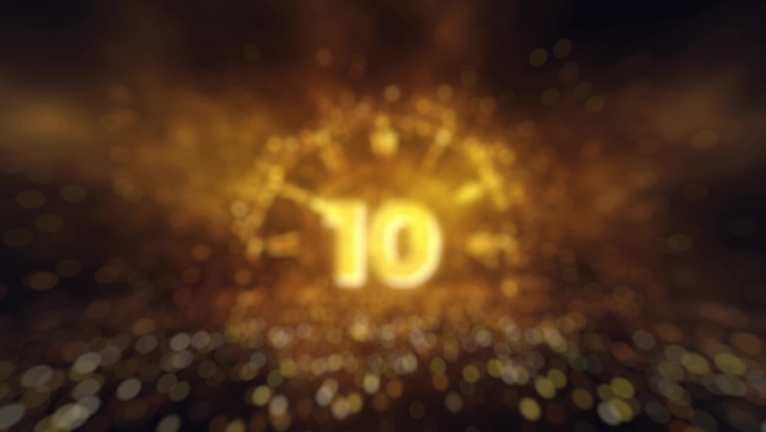 10 Secs Countdown Timer Happy New Year 2023 Royalty-Free Stock Footage #1095021479