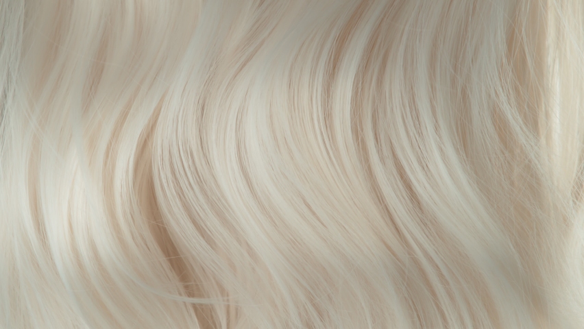 Super Slow Motion Shot of Waving Light Blonde Hair at 1000 fps. | Shutterstock HD Video #1095029997