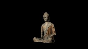 Chinese Buddha animation. Full Hd 1920×1080. 10 second long video clip