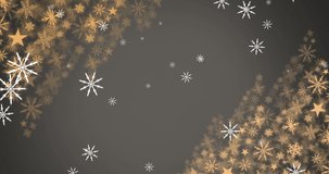 Animation of snow falling over have a holly jolly christmas text. Christmas, celebration and digital interface concept digitally generated video.