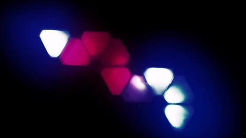 Led Triangle Light Adjustable Color Stock Footage Video (100% Royalty ...