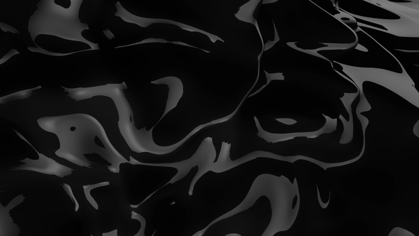 Abstract black liquid. Black wave plastic background. Oil, petroleum, rock-oil.