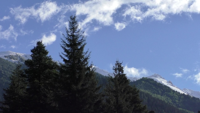 foggy sky in the mountains