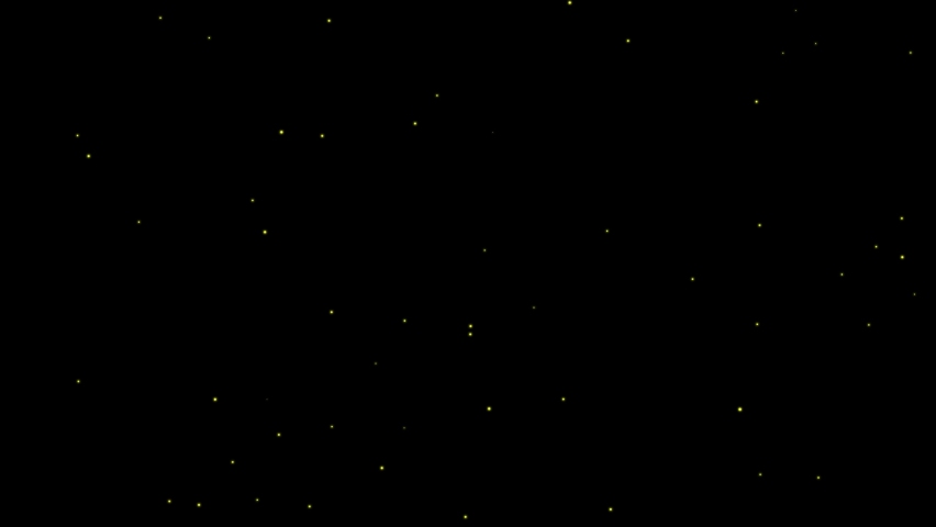 Swarm of fireflies. Set of 2. Black background. Overlay. Isolated flying insects. 23,98 fps Royalty-Free Stock Footage #1095078679