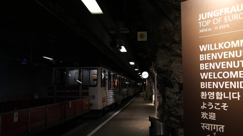Jungfraujoch, Switzerland - inside the highest railway station in Europe