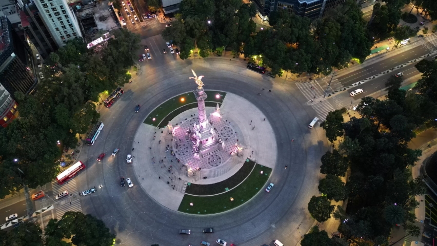 Roundabout Angel de la Independencia, Mexico City (CDMX)