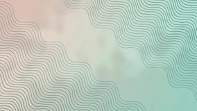 Tosca and pink gradient color abstract background animation video with flowing line waves
